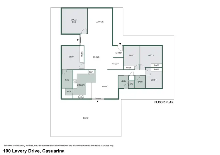 Floorplan of Homely house listing, 100 Lavery Drive, Casuarina WA 6167