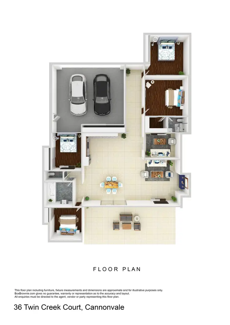 Floorplan of Homely house listing, 36 Twin Creek Court, Cannonvale QLD 4802