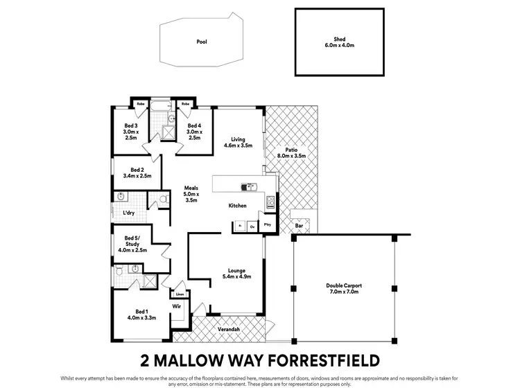 Floorplan of Homely house listing, 2 Mallow Way, Forrestfield WA 6058