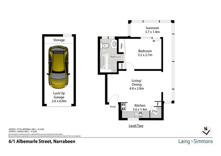 Floorplan of Homely apartment listing, 6/1 Albemarle Street, Narrabeen NSW 2101