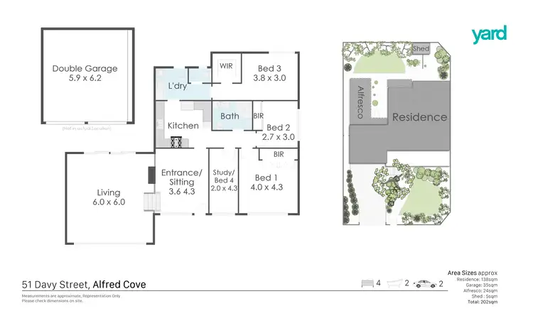 Floorplan of Homely house listing, 51 Davy Street, Alfred Cove WA 6154