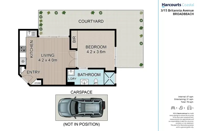 Floorplan of Homely apartment listing, 3/15 Britannia Avenue, Broadbeach QLD 4218