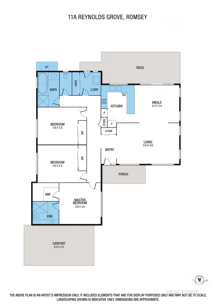 Floorplan of Homely unit listing, 11A Reynolds Grove, Romsey VIC 3434