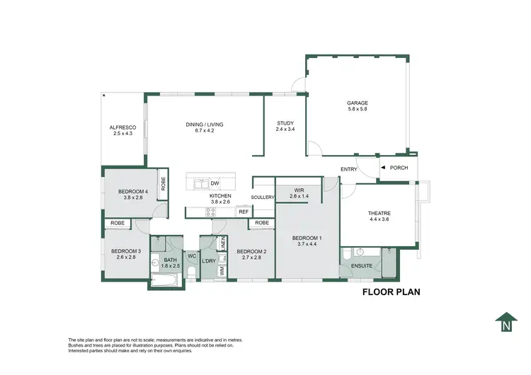 Floorplan of Homely house listing, 12 Highbury Brace, Dawesville WA 6211