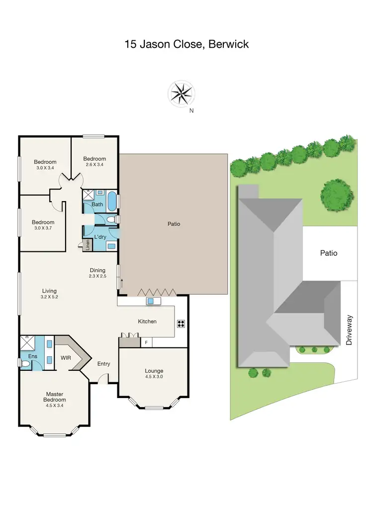 Floorplan of Homely house listing, 15 Jason Close, Berwick VIC 3806
