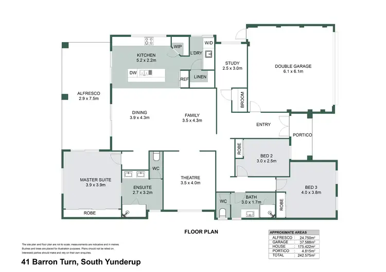 Floorplan of Homely house listing, 41 Barron Turn, South Yunderup WA 6208