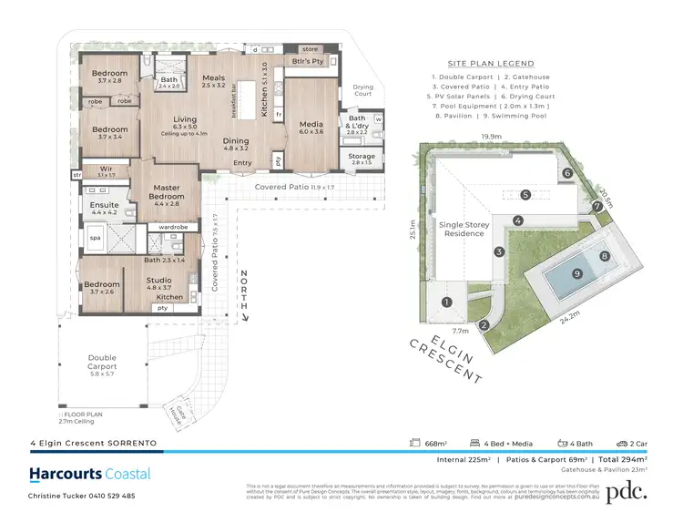 Floorplan of Homely house listing, 4 Elgin Crescent, Sorrento QLD 4217