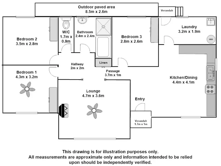 Floorplan of Homely house listing, 18 Hoare Terrace, Padthaway SA 5271