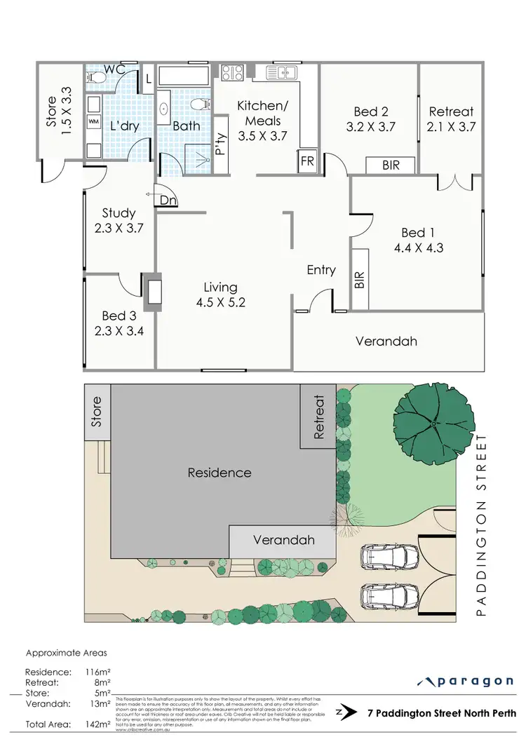Floorplan of Homely house listing, 7 Paddington Street, North Perth WA 6006