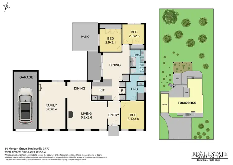 Floorplan of Homely house listing, 14 Merton Grove, Healesville VIC 3777