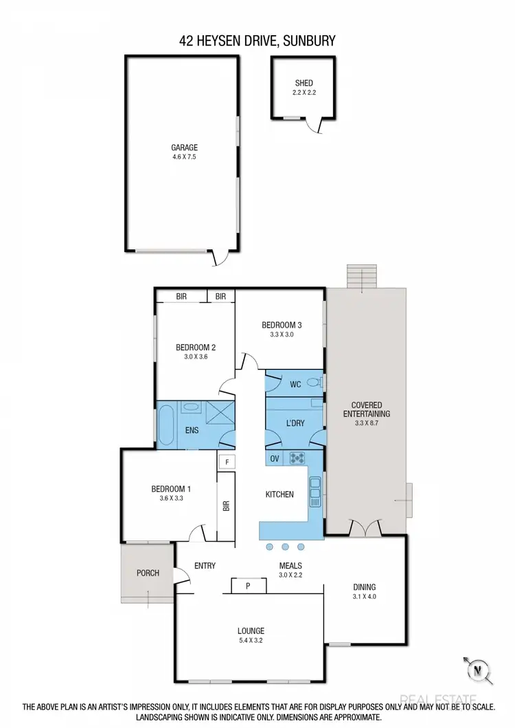 Floorplan of Homely house listing, 42 Heysen Drive, Sunbury VIC 3429