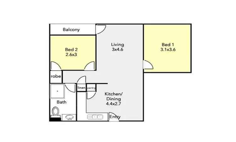 Floorplan of Homely unit listing, 5/522 Stirling Highway, Peppermint Grove WA 6011