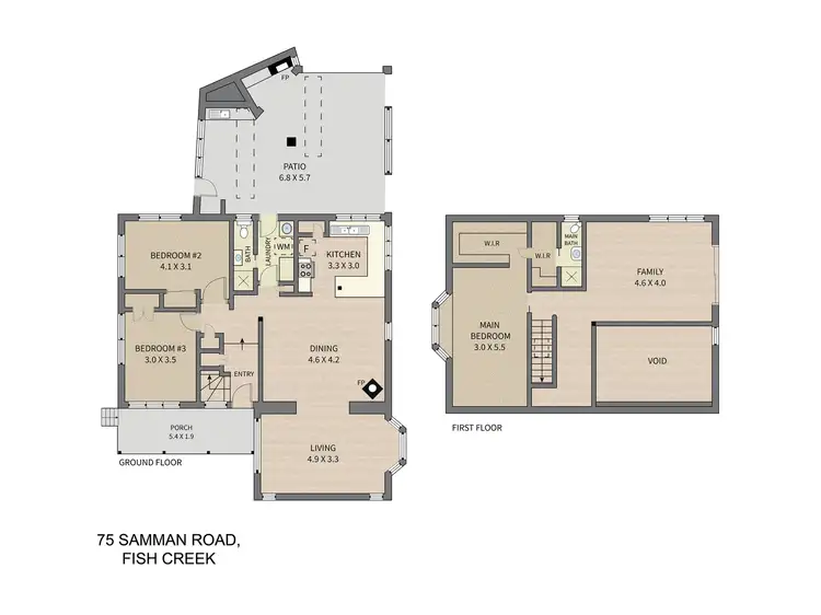 Floorplan of Homely rural property listing, 75 Samman Rd, Fish Creek VIC 3959