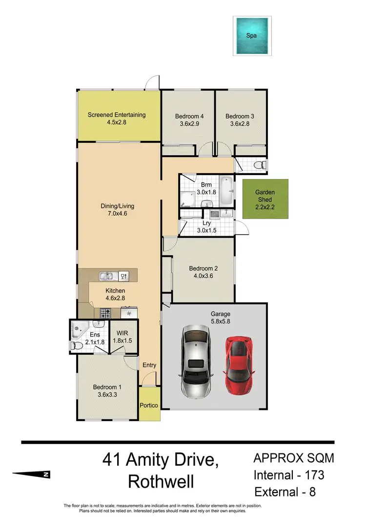 Floorplan of Homely house listing, 41 Amity Drive, Rothwell QLD 4022