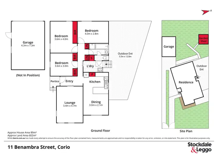 Floorplan of Homely house listing, 11 Benambra Street, Corio VIC 3214