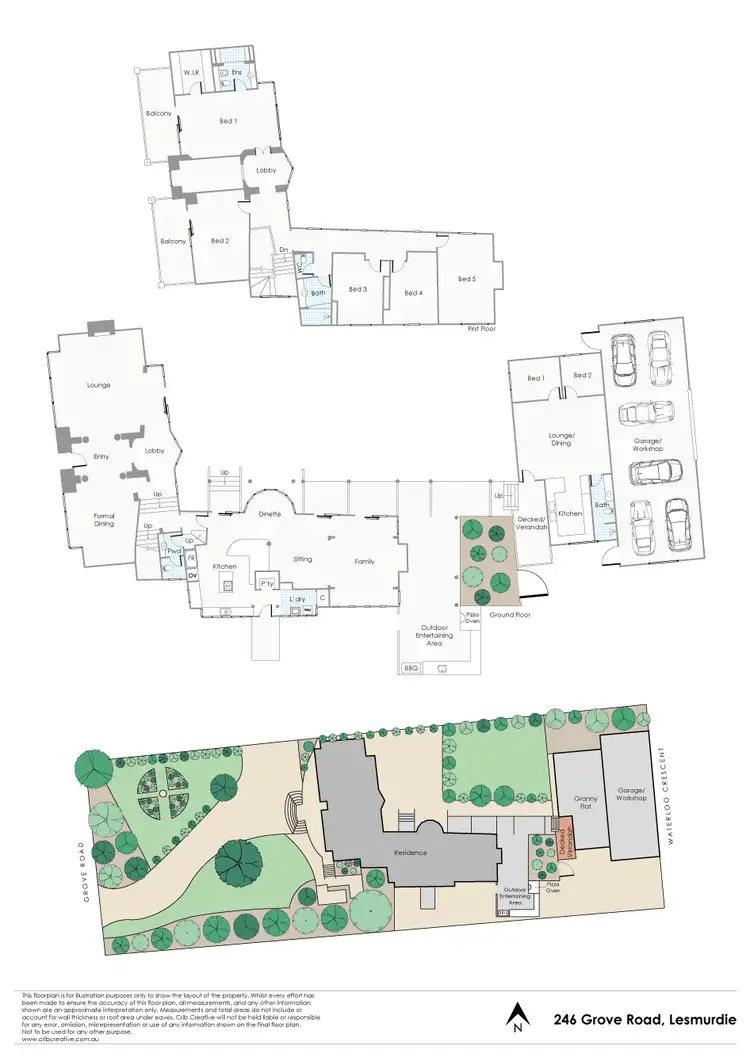 Floorplan of Homely house listing, 246 Grove Rd, Lesmurdie WA 6076