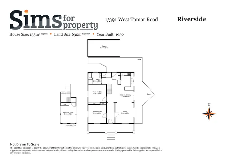 Floorplan of Homely house listing, 391 West Tamar Road, Riverside TAS 7250