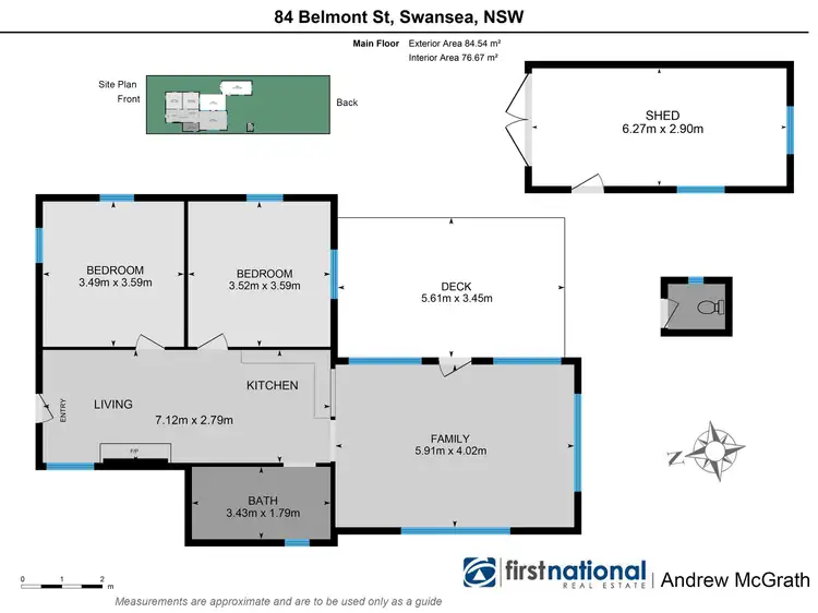 Floorplan of Homely house listing, 84 Belmont Street, Swansea NSW 2281