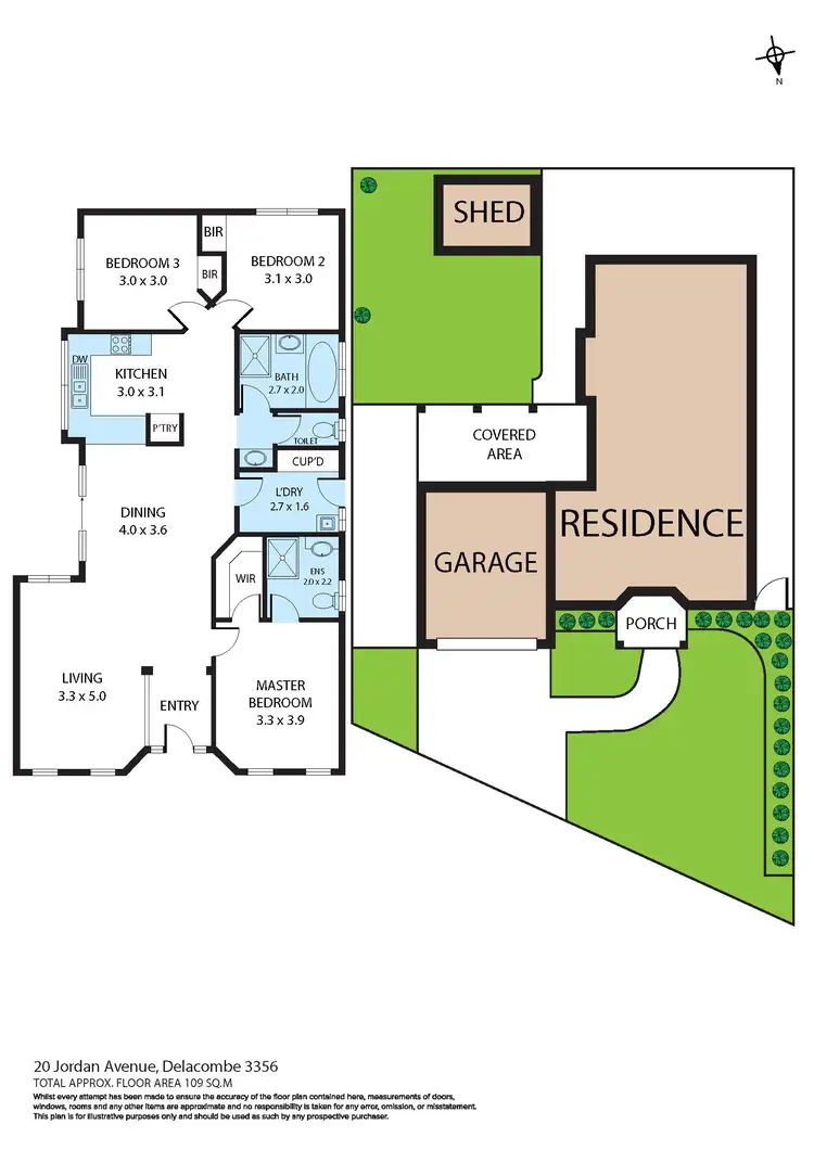 Floorplan of Homely house listing, 20 Jordan Avenue, Delacombe VIC 3356