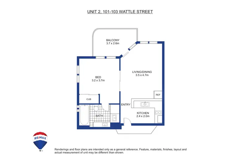 Floorplan of Homely unit listing, 2/101 Wattle Street, Yorkeys Knob QLD 4878