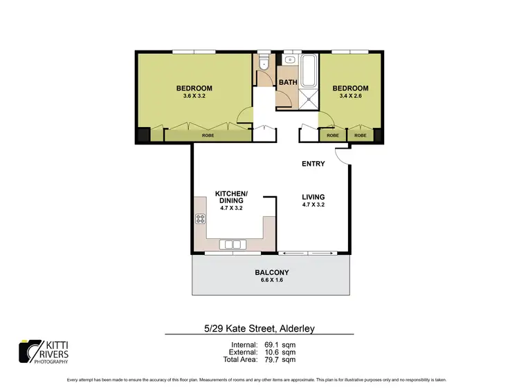 Floorplan of Homely unit listing, 5/29 Kate Street, Alderley QLD 4051