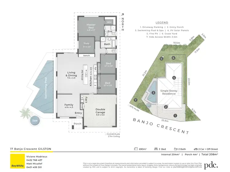 Floorplan of Homely house listing, 17 Banjo Crescent, Gilston QLD 4211