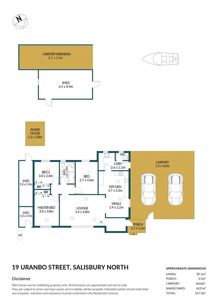 Floorplan of Homely house listing, 19 Uranbo Street, Salisbury North SA 5108