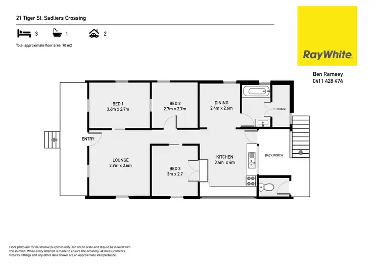 Floorplan of Homely house listing, 21 Tiger Street, Sadliers Crossing QLD 4305