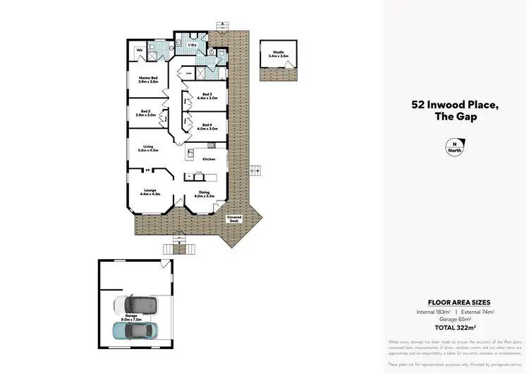 Floorplan of Homely house listing, 52 Inwood Place, The Gap QLD 4061