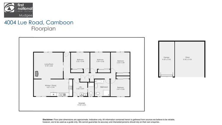 Floorplan of Homely rural property listing, 4004 Lue Road, Rylstone NSW 2849