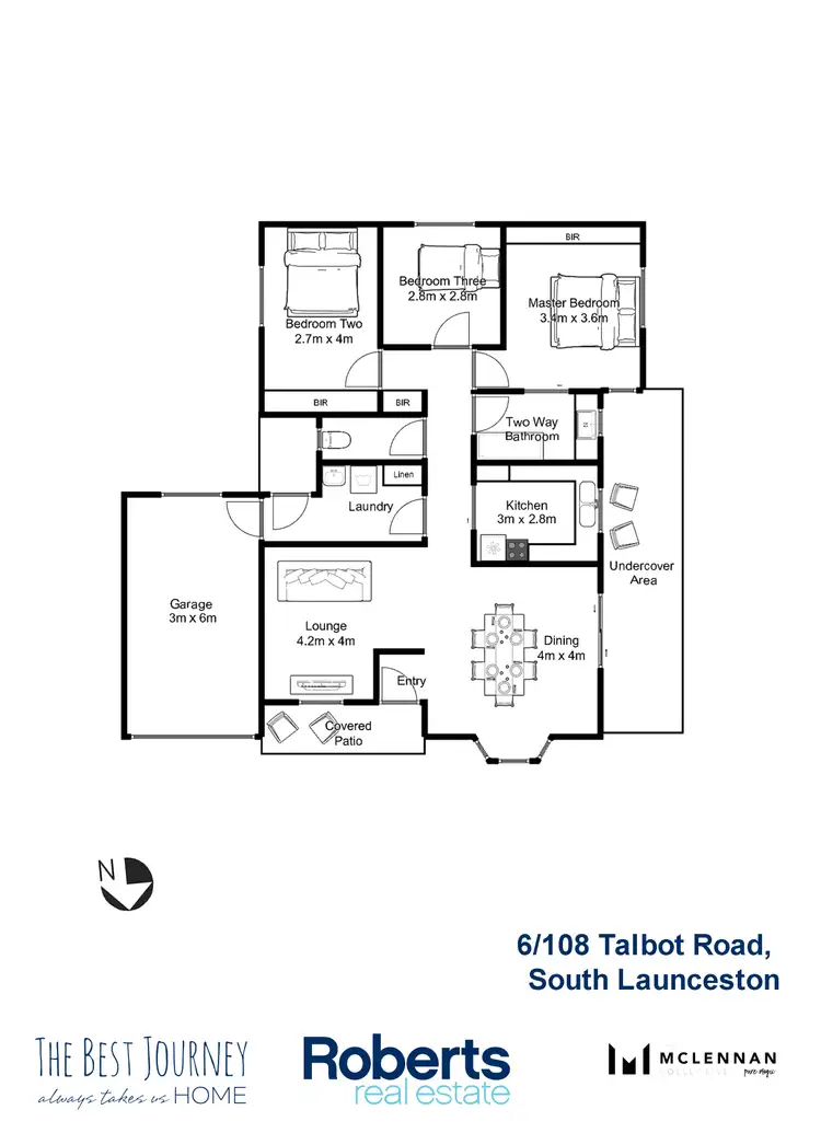 Floorplan of Homely villa listing, 6/108 Talbot Rd, South Launceston TAS 7249