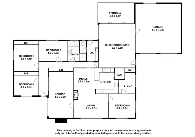 Floorplan of Homely house listing, 5 Janet Street, Kingston Se SA 5275