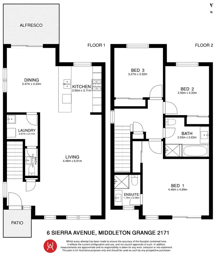 Floorplan of Homely house listing, 6 Sierra Avenue, Middleton Grange NSW 2171