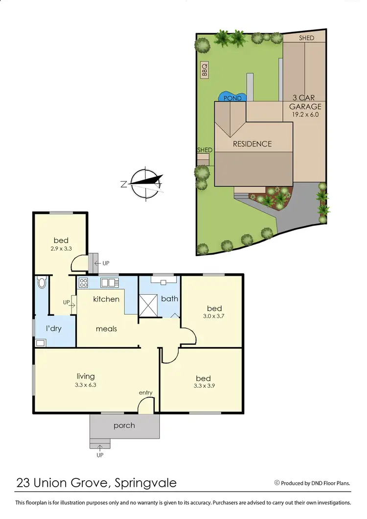 Floorplan of Homely house listing, 23 Union Grove, Springvale VIC 3171