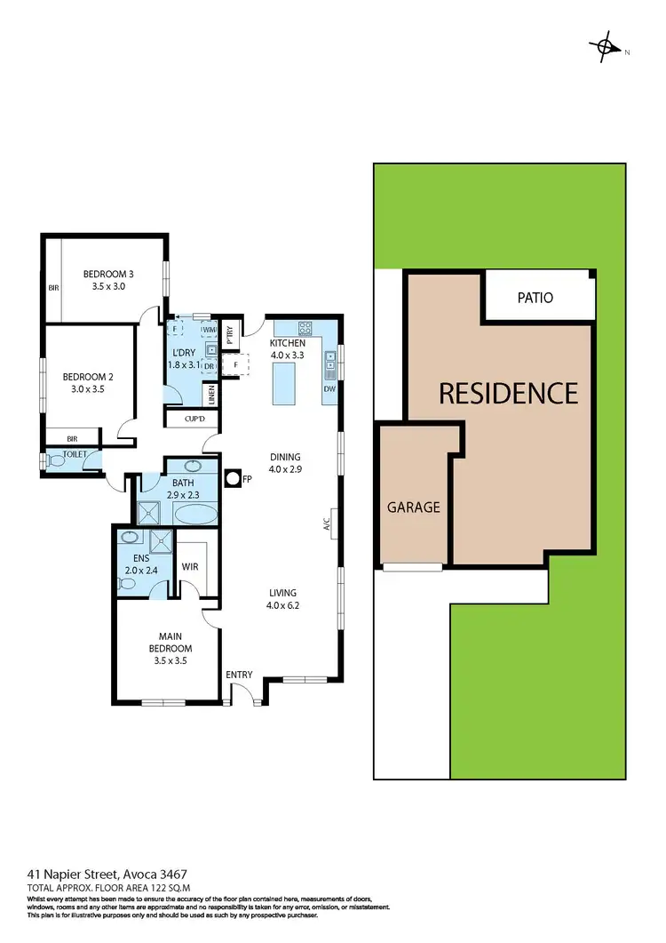 Floorplan of Homely house listing, 1/41 Napier Street, Avoca VIC 3467