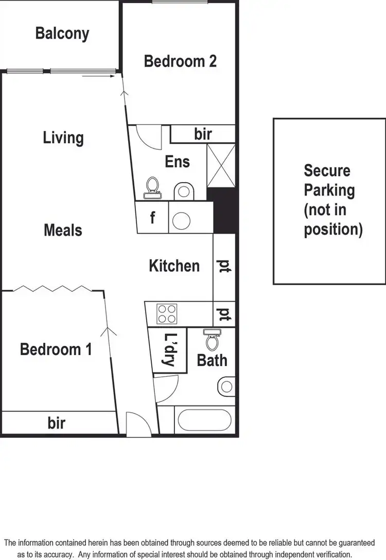 Floorplan of Homely apartment listing, 107/539 St Kilda Road, Melbourne VIC 3004