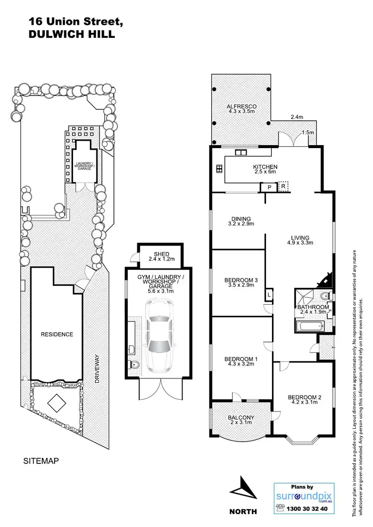 Floorplan of Homely house listing, 16 Union Street, Dulwich Hill NSW 2203