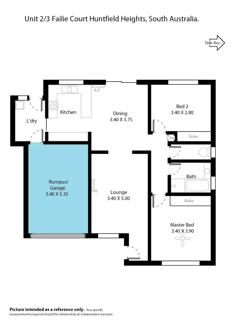 Floorplan of Homely unit listing, 2-3 Failie Court, Huntfield Heights SA 5163