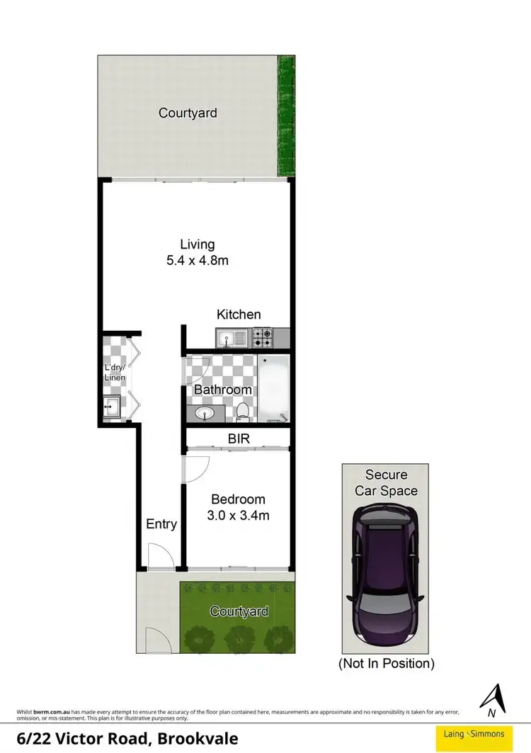 Floorplan of Homely unit listing, 6/22 Victor Road, Brookvale NSW 2100