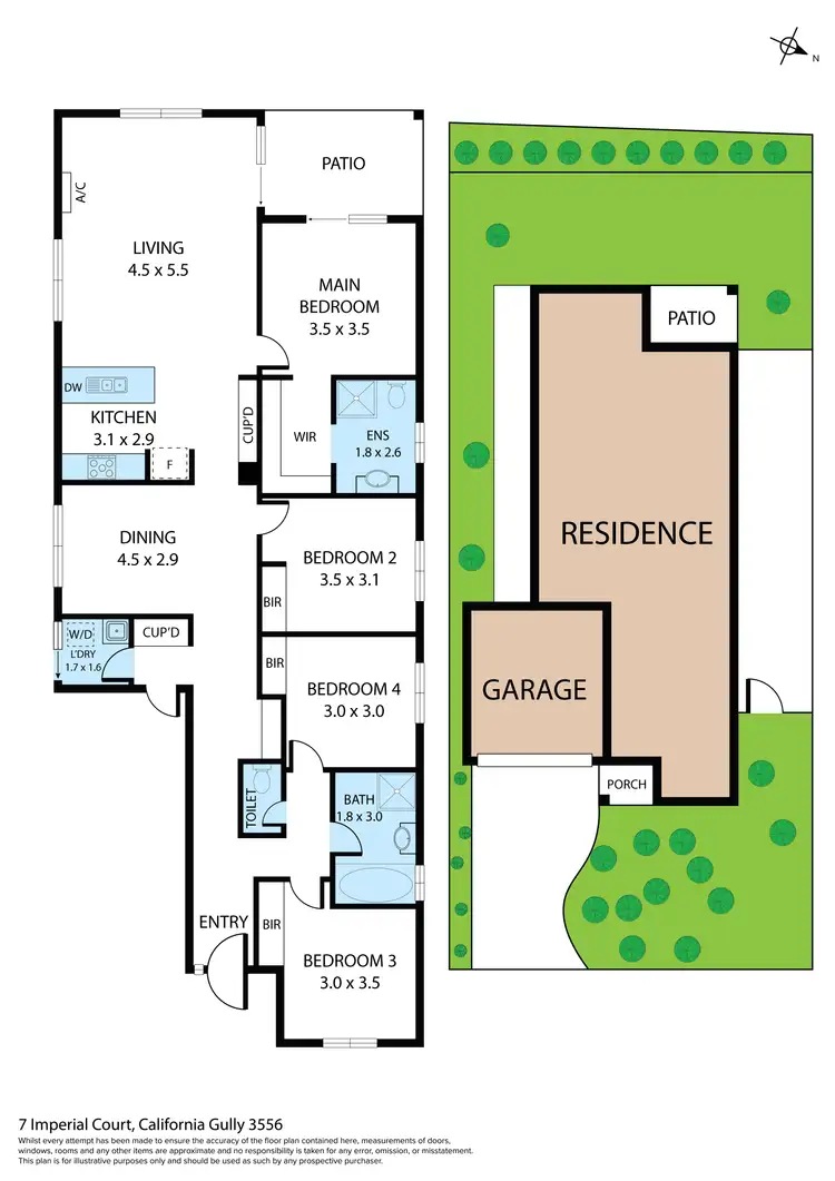 Floorplan of Homely house listing, 7 Imperial Court, California Gully VIC 3556