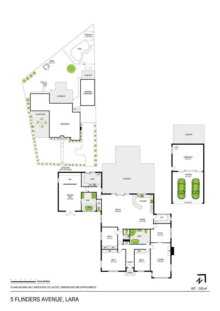 Floorplan of Homely house listing, 5 Flinders Ave, Lara VIC 3212