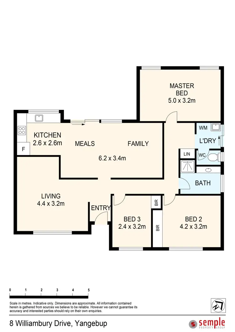 Floorplan of Homely house listing, 8 Williambury Drive, Yangebup WA 6164