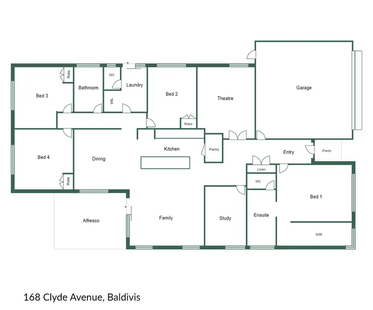 Floorplan of Homely house listing, 168 Clyde Avenue, Baldivis WA 6171