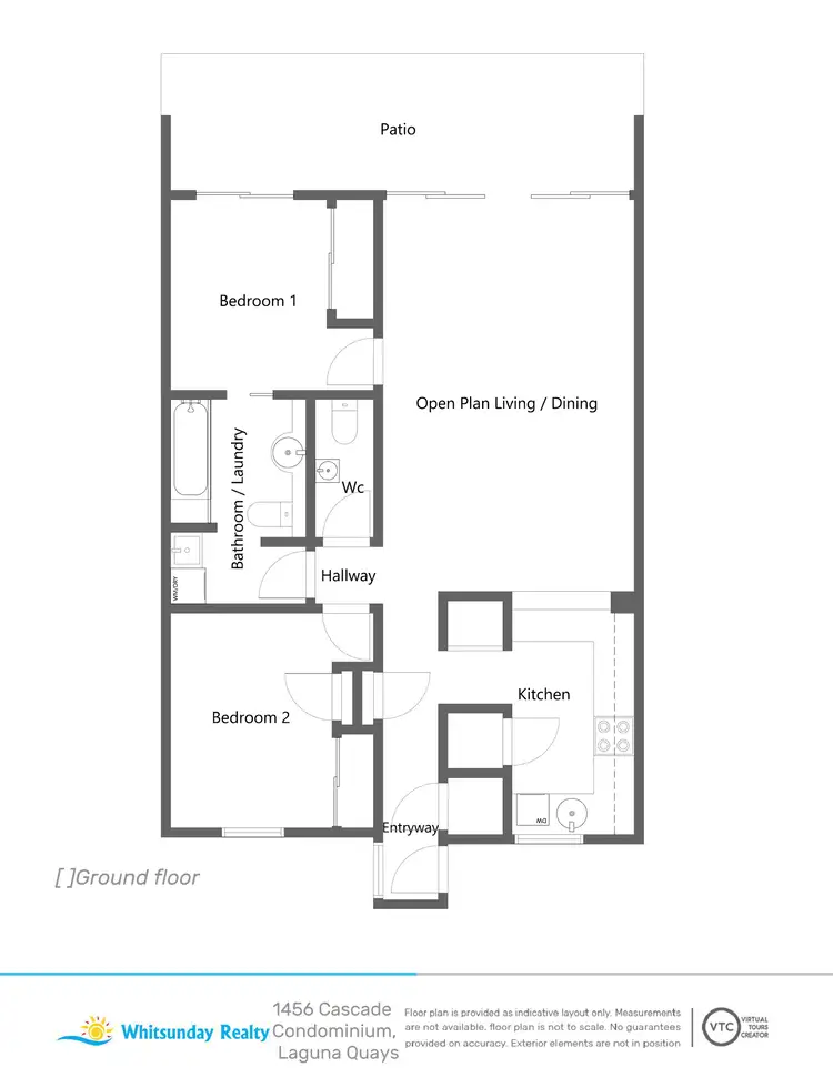 Floorplan of Homely unit listing, 1456/615 Kunapipi Road, Laguna Quays QLD 4800