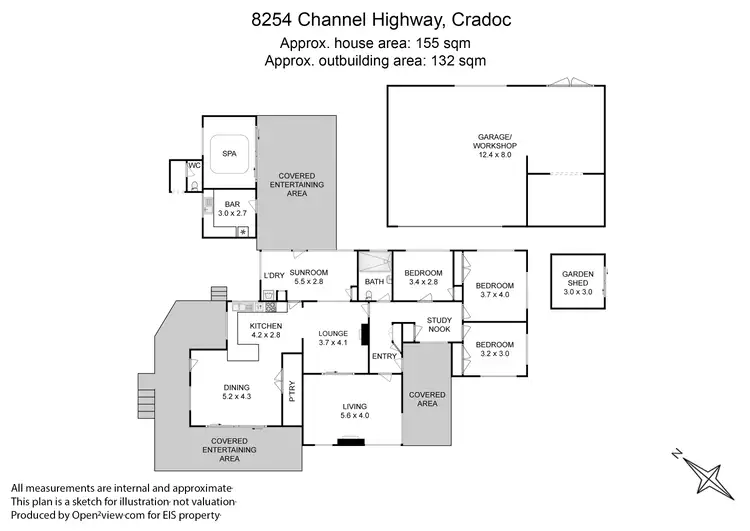 Floorplan of Homely house listing, 8254 Channel Highway, Cradoc TAS 7109