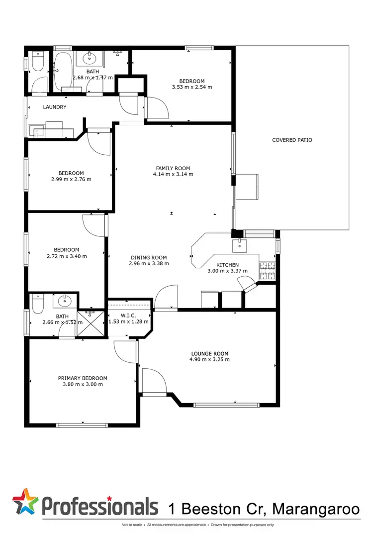 Floorplan of Homely house listing, 1 Beeston Crescent, Marangaroo WA 6064
