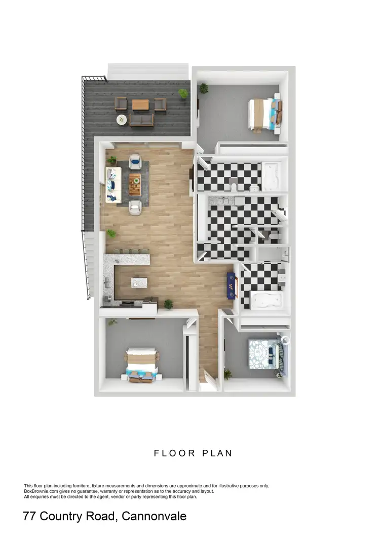 Floorplan of Homely house listing, 77 Country Road, Cannonvale QLD 4802