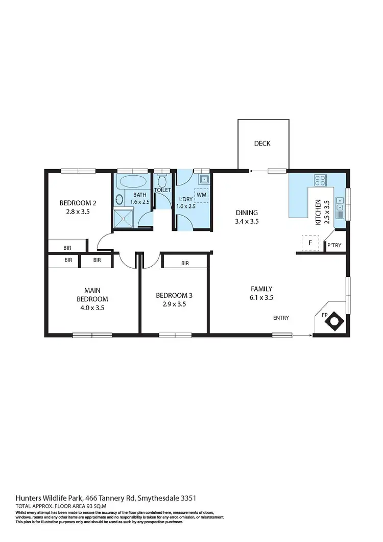 Floorplan of Homely house listing, 466 Tannery Road, Smythesdale VIC 3351