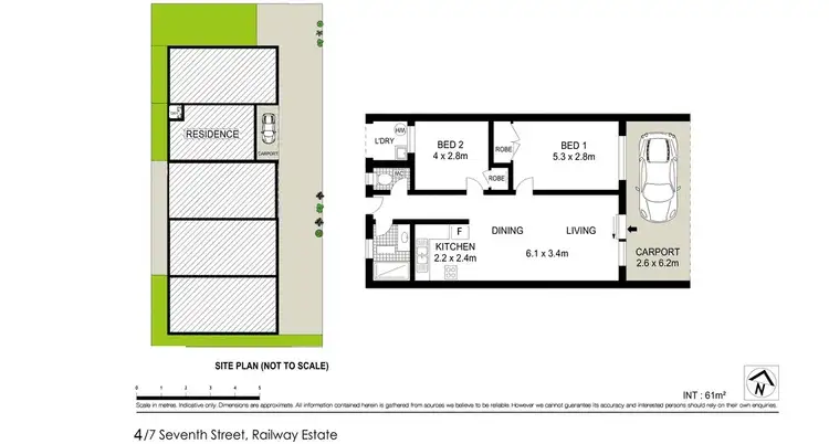 Floorplan of Homely house listing, 4/7 Seventh Street, Railway Estate QLD 4810