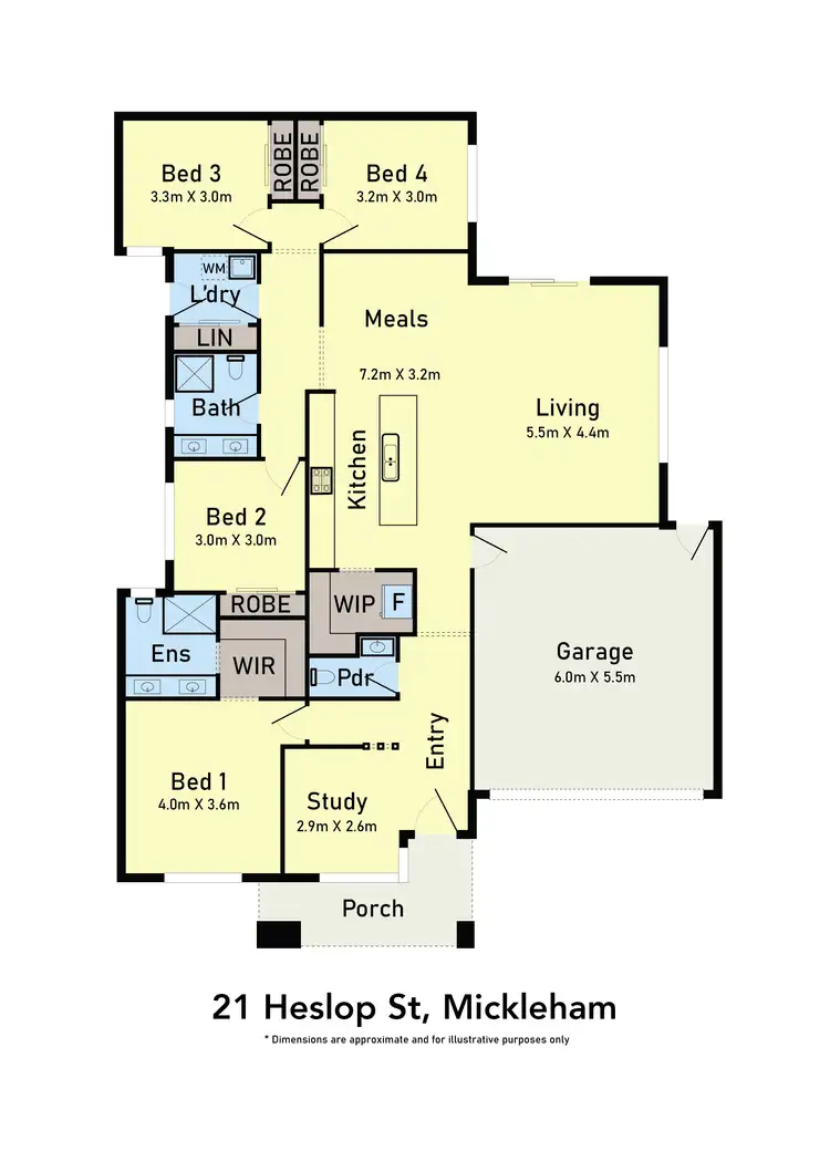 Floorplan of Homely house listing, 21 Heslop Street, Mickleham VIC 3064
